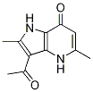 3-acetyl-1,4-dihydro-2,5-diMethyl-7H-Pyrrolo[3,2-b]pyridin-7-one 结构式