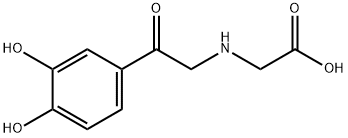 Glycine, N-[2-(3,4-dihydroxyphenyl)-2-oxoethyl]- (9CI) 结构式