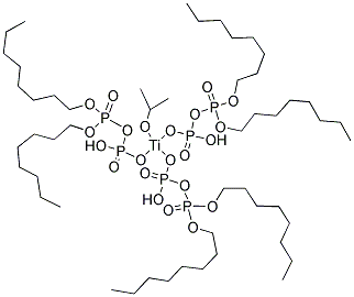 三(二辛基磷酸-O")异丙醇合钛 结构式