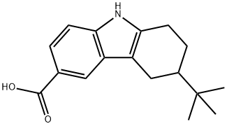 3-(叔丁基)-2,3,4,9-四氢-1H-咔唑-6-羧酸 结构式