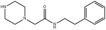 2-(PIPERAZIN-1-YL)-ACETIC ACID N-(2-PHENYLETHYL)-AMIDE 结构式