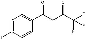 4,4,4-三氟-1-(4-碘苯基)丁烷-1,3-二酮 结构式