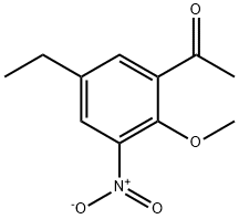 Ethanone, 1-(5-ethyl-2-methoxy-3-nitrophenyl)- (9CI) 结构式