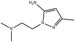 2-(2-二甲胺乙基)-5-甲基-吡唑-3-基胺 结构式