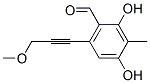 Benzaldehyde, 2,4-dihydroxy-6-(3-methoxy-1-propynyl)-3-methyl- (9CI) 结构式