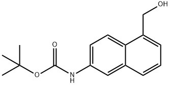 TERT-BUTYL [5-(HYDROXYMETHYL)-2-NAPHTHYL]CARBAMATE 结构式