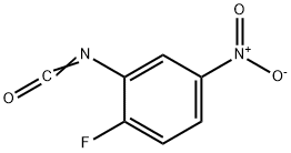 2-氟-5-异氰酸硝基苯 结构式