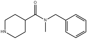 N-苄基-N-甲基哌啶-4-甲酰胺 结构式
