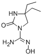 1-Imidazolidinecarboximidamide,4,4-diethyl-N-hydroxy-2-oxo- 结构式