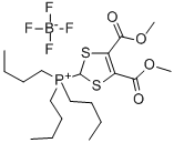 Phosphonium, [4,5-bis(methoxycarbonyl)-1,3-dithiol-2-yl]tributyl-, tetrafluoroborate(1-) 结构式