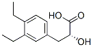 Benzenepropanoic acid, 3,4-diethyl-alpha-hydroxy-, (alphaR)- (9CI) 结构式