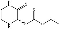 2-Piperazineaceticacid,3-oxo-,ethylester,(2S)-(9CI) 结构式