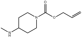 4-甲基氨基哌啶-1-羧酸烯丙基酯 结构式