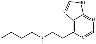 N-(2-(9H-PURIN-6-YL)ETHYL)BUTAN-1-AMINE 结构式