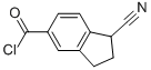 1H-Indene-5-carbonyl chloride, 1-cyano-2,3-dihydro- (9CI) 结构式