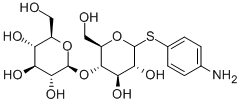 4-氨基苯基B-D-硫代纤维二糖 结构式