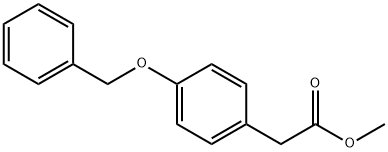 4-苯甲氧基苯乙酸甲酯 结构式