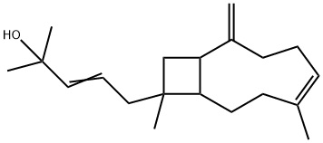 5-(6,10-Dimethyl-2-methylenebicyclo[7.2.0]undec-5-en-10-yl)-2-methyl-3-penten-2-ol 结构式
