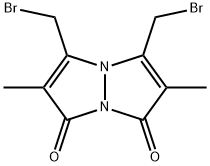 3,5-双溴甲基-2,6-二甲基吡唑并[1,2-A]吡唑-1,7-二酮 结构式
