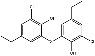 2,2'-thiobis(6-chloro-4-ethylphenol) 结构式