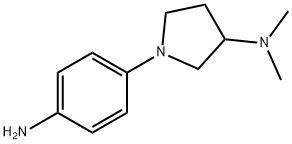 1-(4-AMINOPHENYL)-N,N-DIMETHYL-3-PYRROLIDINAMINE 结构式