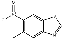 2,5-DIMETHYL-6-NITRO-1,3-BENZOTHIAZOLE 结构式