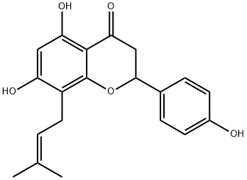 (+/-)-8-PRENYLNARINGENIN 结构式