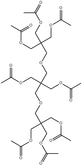 2,2-Bis[[3-(acetyloxy)-2,2-bis[(acetyloxy)methyl]propoxy]methyl]-1,3-propanediol diacetate 结构式