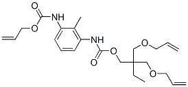 allyl [[[[2,2-bis[(allyloxy)methyl]butoxy]carbonyl]amino]methylphenyl]carbamate 结构式