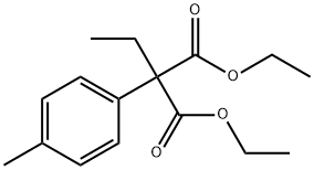乙酯-2-乙基-2-(对甲苯基)丙二酸 结构式