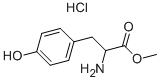 DL-酪氨酸甲酯盐酸盐 结构式