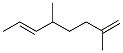 (E)-2,5-Dimethyl-1,6-octadiene 结构式