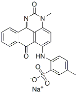 5-Methyl-2-[(2,7-dihydro-3-methyl-2,7-dioxo-3H-benzo[e]perimidin-6-yl)amino]benzenesulfonic acid sodium salt 结构式