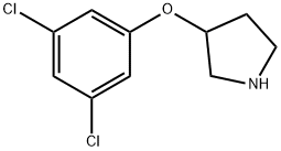 3-(3,5-二氯苯氧基)吡咯烷 结构式