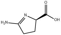 (R)-5-氨基-3,4-二氢-2H-吡咯-2-羧酸 结构式