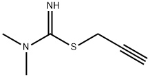 Carbamimidothioic acid, N,N-dimethyl-, 2-propynyl ester (9CI) 结构式