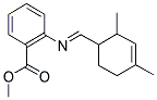 2-[[(2,4-二甲基-3-环己烯-1-基)亚甲基]氨基]苯甲酸甲酯 结构式