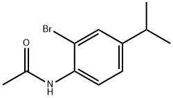 4-ACETAMIDO-3-BROMOCUMENE 结构式
