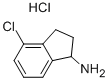 4-氯-2,3-二氢-1H-茚-1-胺盐酸盐 结构式