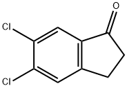 5,6-二氯-2,3-二氢-1H-茚-1-酮 结构式