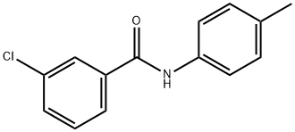 3-氯-N-(4-甲基苯基)苯甲酰胺 结构式