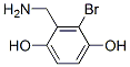 1,4-Benzenediol, 2-(aminomethyl)-3-bromo- (9CI) 结构式