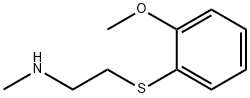 Ethanamine, 2-[(2-methoxyphenyl)thio]-N-methyl- (9CI) 结构式