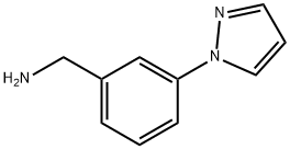 [3-(1H-吡唑-1-基)苯基]甲胺 结构式