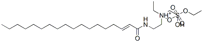 ethyl(2-hydroxyethyl)[2-(octadecenoylamino)ethyl]ammonium ethyl sulphate 结构式