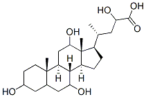 3,7,12,23-tetrahydroxycholan-24-oic acid 结构式