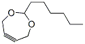 5,6-didehydro-2-hexyl-4,7-dihydro-1,3-dioxepin 结构式