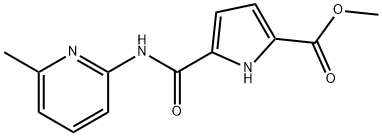 1H-Pyrrole-2-carboxylicacid,5-[[(6-methyl-2-pyridinyl)amino]carbonyl]-,methyl 结构式