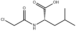 氯乙酰-L-亮氨酸 结构式