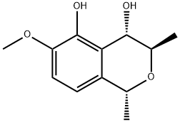 1H-2-Benzopyran-4,5-diol, 3,4-dihydro-6-methoxy-1,3-dimethyl-, (1R,3R,4S)- (9CI) 结构式